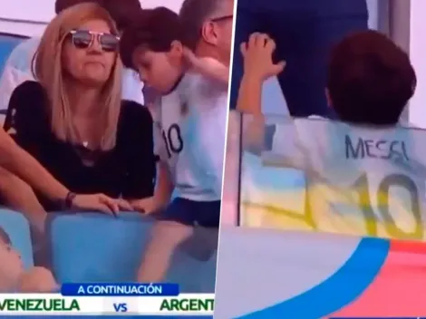 Este nene es diabólico: Mateo Messi pisó a Thiago, lo hizo llorar y se fue festejando