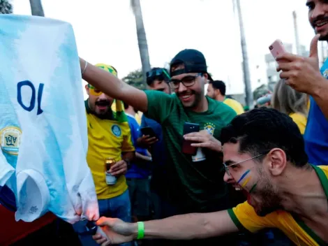 No entendieron nada: hinchas brasileños prendieron fuego una camiseta de Messi