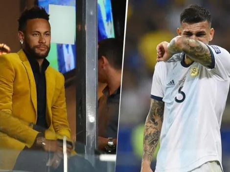 Lo que nadie te mostró: Neymar, además de saludar a Messi, abrazó fuerte a un Paredes desconsolado