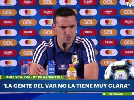 Scaloni: "No la tienen clara todavía los del VAR"