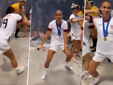 Hasta abajo: el video de Alex Morgan y las jugadoras de Estados Unidos bailando después de salir campeonas