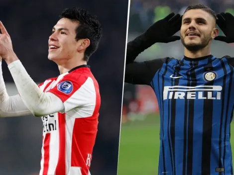 Hirving Lozano está por encima de Mauro Icardi para llegar al Nápoli