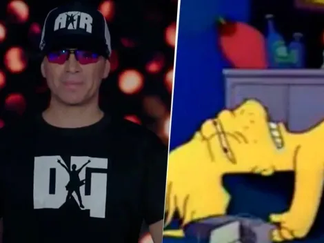 Pablo Lescano vio una foto suya detonado y se comparó con Bart Simpson