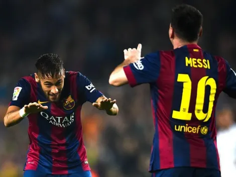 Un guiño más y van: Neymar recordó sus días junto a Messi en el Barcelona