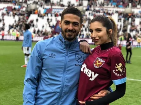 Manu Lanzini le partió la boca a su novia, subió la fotito y puso: "Para las envidiosas"