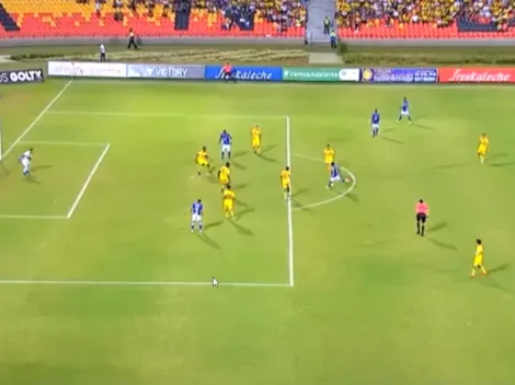 Golazo de David Macalister Silva para abrir el marcador contra Bucaramanga