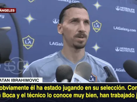 Lo tenía estudiado: Ibrahimovic habló de Pavón como si fuera su fan número 1