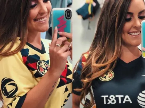 En bikini y con una gorra del América, Patty López encendió las redes