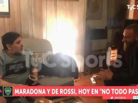 La frase de Maradona a De Rossi que va a poner como locos a los hinchas de Boca