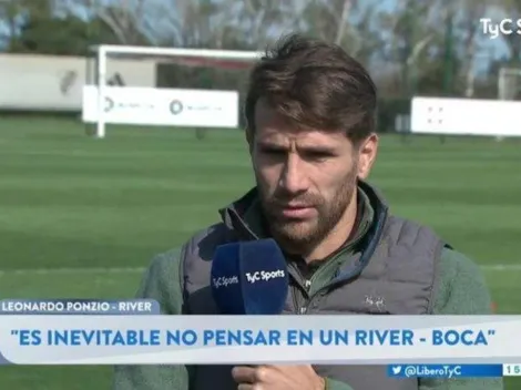 Le preguntaron por un posible River-Boca en Libertadores y Ponzio nos hizo reflexionar a todos