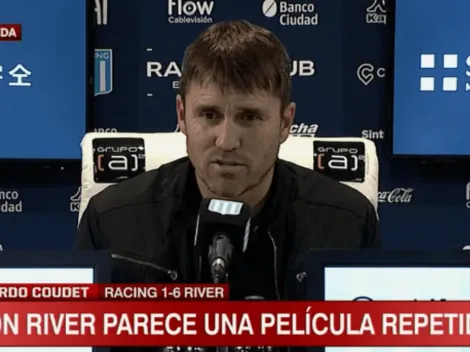 Coudet confesó que la gente de Racing lo hizo sentir peor que la goleada de River