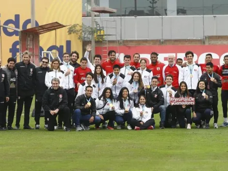 Todos somos Perú: medallistas panamericanos visitaron a la Selección Peruana en su nueva práctica