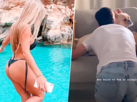 La novia de Tagliafico subió un video a Instagram: "Esa burra no fue al colegio"