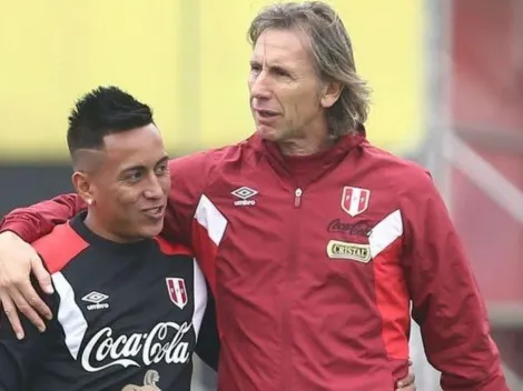 Su engreído: Ricardo Gareca defendió a Cueva por su poca continuidad