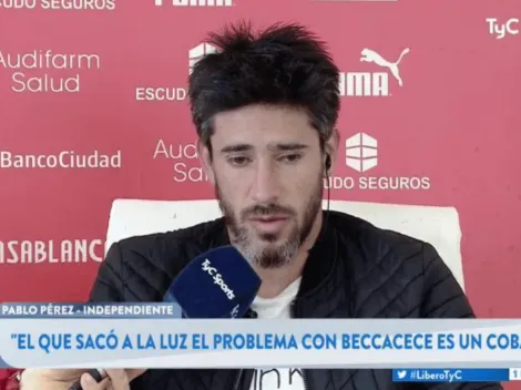 Pablo Pérez habló de filtraciones en el vestuario de Independiente: "El que lo hizo es un cobarde"