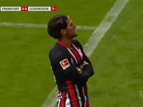 Video: metió un gol para Eintracht Frankfurt y lo festejó como Pratto