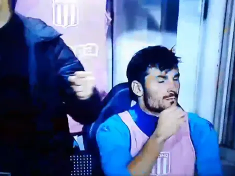 No lo vio nadie: el gesto de Javi García tras el gol de Racing en La Bombonera