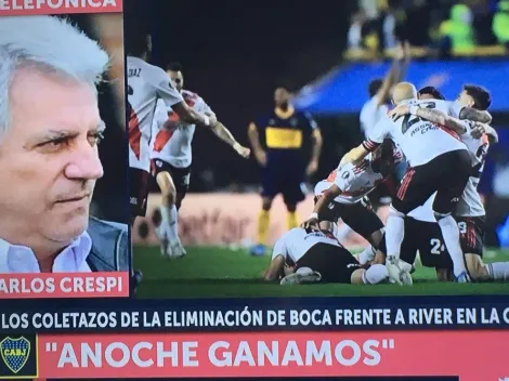 Crespi se calentó en vivo, se la pudrió a River y tiró: "Anoche ganamos, no fue un fracaso"