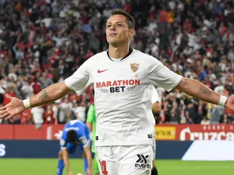 Con goles de Chicharito y Ocampos, Sevilla le ganó 2-0 a Getafe