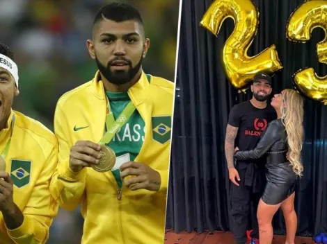 Neymar le tapó la cara a Gabigol, ex de su hermana, en un cuadro de su casa