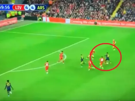 ¡Una locura! ¡Espectacular golazo para el 5-4 del Arsenal al Liverpool!