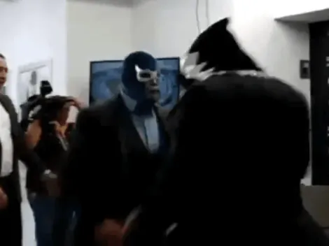 El tenso cruce entre La Parka y Blue Demon