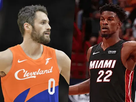 Pelea, pelea: Kevin Love le tiró con todo a Jimmy Butler y este le respondió con más fuerza