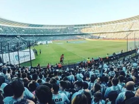 La hinchada de Racing sacó un temón con la canción "Me muero de amor" de Pablito Lescano