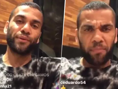 A Dani Alves le preguntaron por River y respondió: "¡Soy de Boca!"