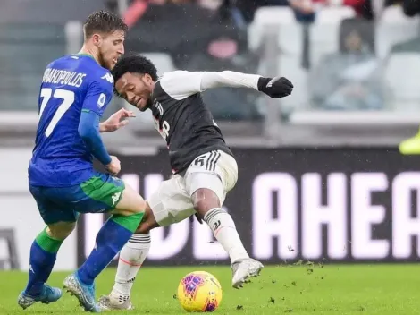 El grosero error de Cuadrado que terminó en gol del Sassuolo contra la 'Juve'