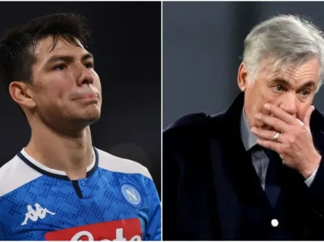 El emotivo adiós del Chucky Lozano a Carlo Ancelotti