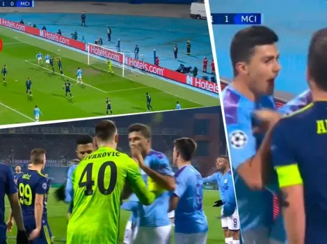 Estalló la polémica: el City de Guardiola metió un gol con un rival tirado en el piso