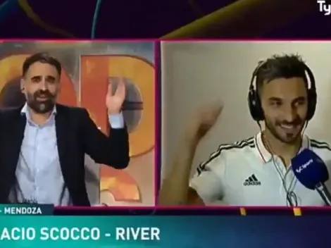 Scocco le ofreció su camiseta, pero Ernestou fue más allá: "¡El bóxer dame!"