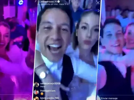 De fiesta: Driussi hizo un vivo con su mujer cantando contra Boca