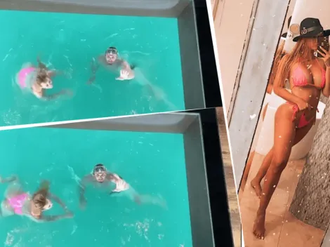 La mujer de Armani subió video con él en el mar: "Disfrutando a tu lado"