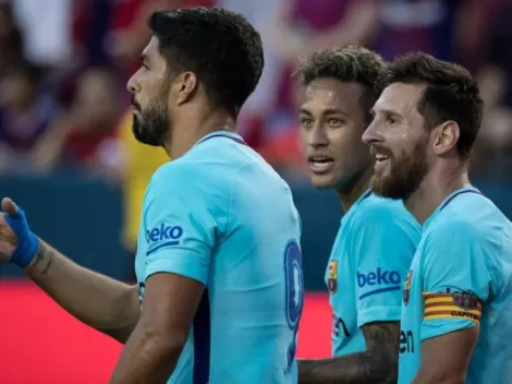 Neymar metió la selfie del año con Messi y Suárez