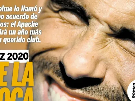 Tapa de Olé: Tevez sigue en Boca hasta 2021