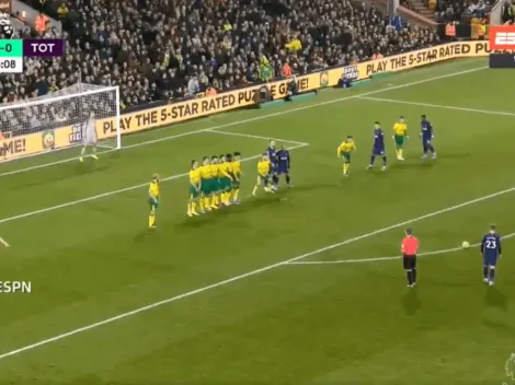 Desde ahí: qué golazo de tiro libre hizo Eriksen para Tottenham