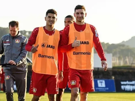 Inseparables: Alario metió fotón con Palacios en pleno entrenamiento