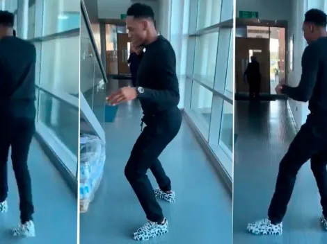 Nunca deja de bailar: a Yerry Mina se le burlaban de sus zapatos y él hizo lo suyo