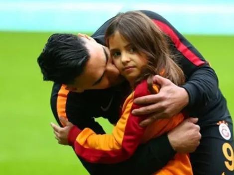 Una ternura total: así celebró la hija de Falcao su gol