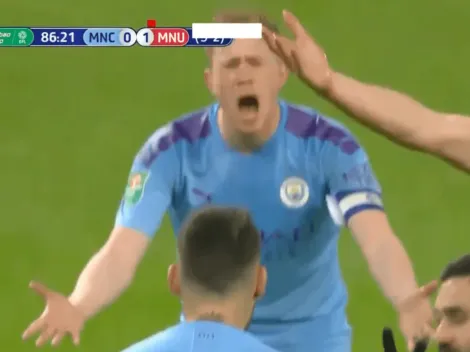 Se hizo viral: el reto de De Bruyne a Otamendi en la última del partido