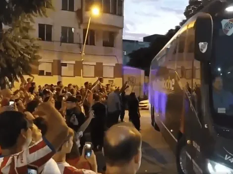 Video: así recibieron los hinchas de Unión al micro de River