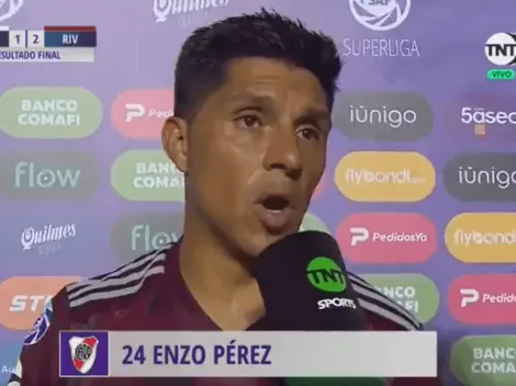 Enzo Pérez: "Nos hemos cortado un poco con Boca"