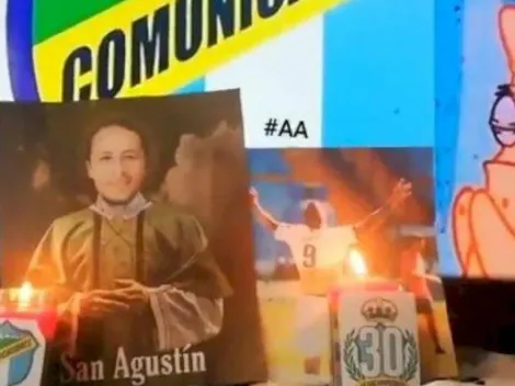 San Agustín, patrón del gol: ¡Aficionado le hizo un altar al Tin Herrera!