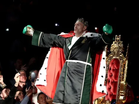 Así ingresó Tyson Fury al ring del MGM Grand de Las Vegas