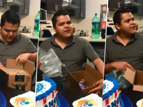 VIDEO: Aficionado de Chivas recibe un 'Fabuloso' de regalo de cumpleaños en lugar de Nintendo Switch