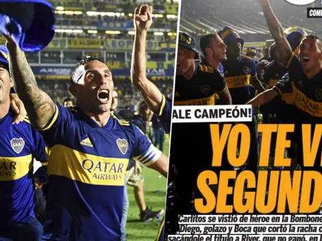 "Yo te vi segundo": la tapa del Diario Olé por el Boca campeón