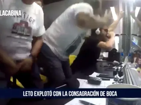 Video: Leto enloqueció con el título de Boca y se agarró 'ahí abajo' frente a la cámara