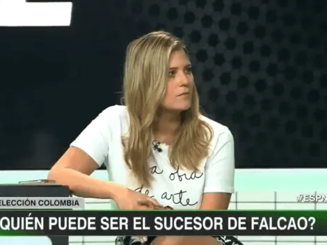 Andrea Guerrero no soportó críticas a Falcao y se puso como una fiera en vivo